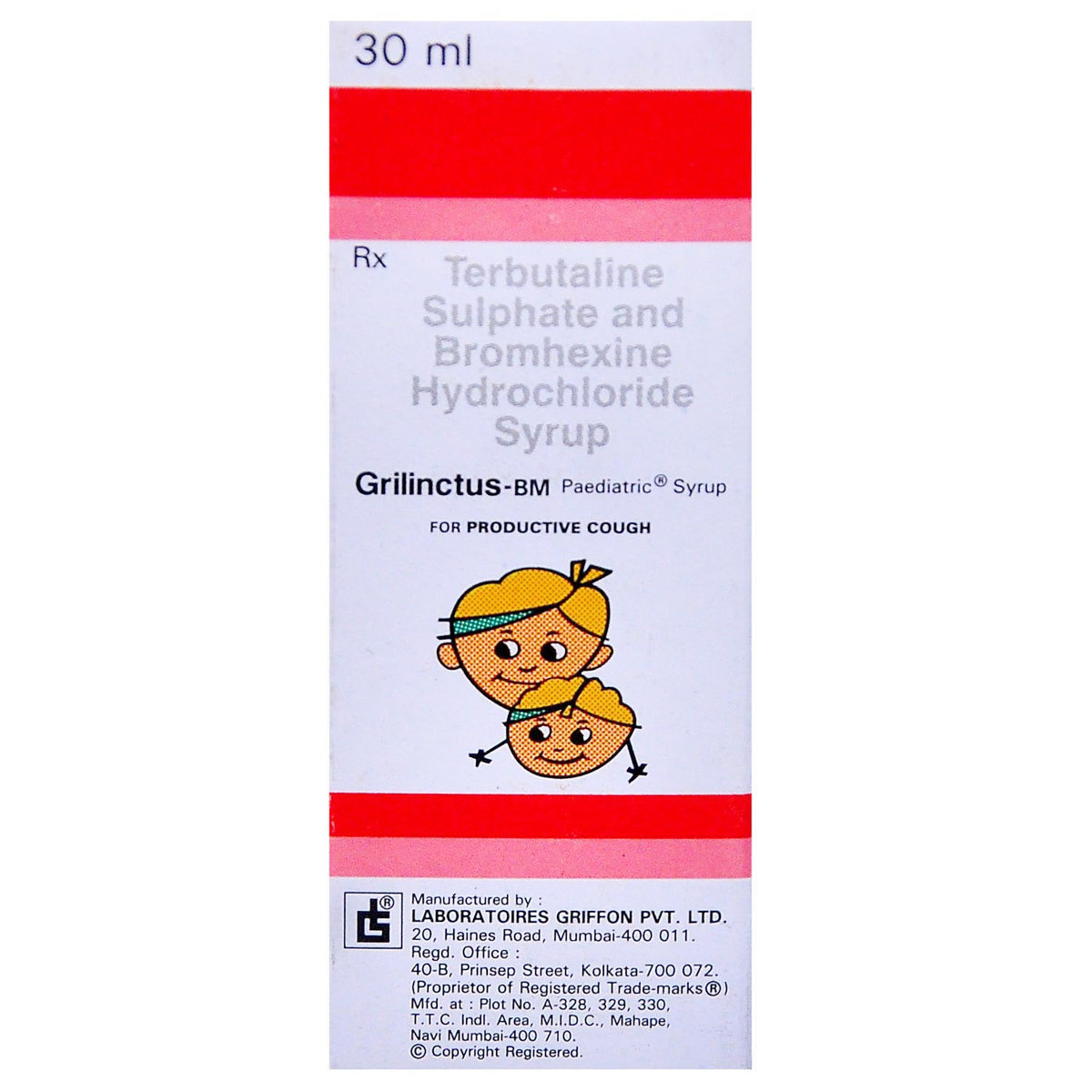 Grilinctus-BM Paediatric Syrup 30 ml, Pack of 1 Grilinctus-BM Paediatric Syrup 30 ml, Pack of 1