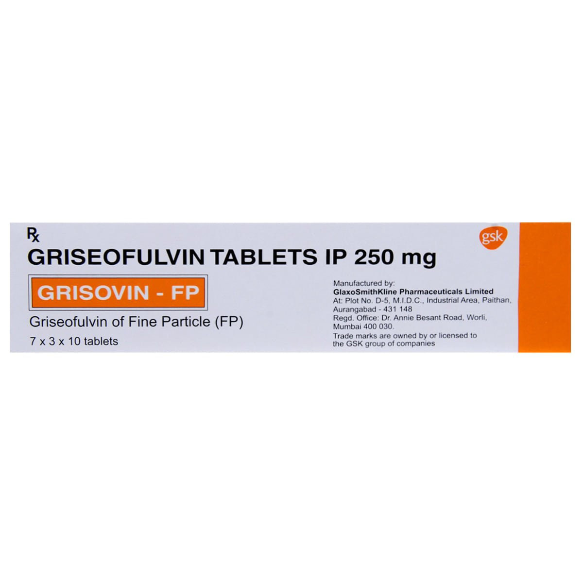 Grisovin FP Tablet 10's, Pack of 10 TABLETS Grisovin FP Tablet 10's, Pack of 10 TABLETS