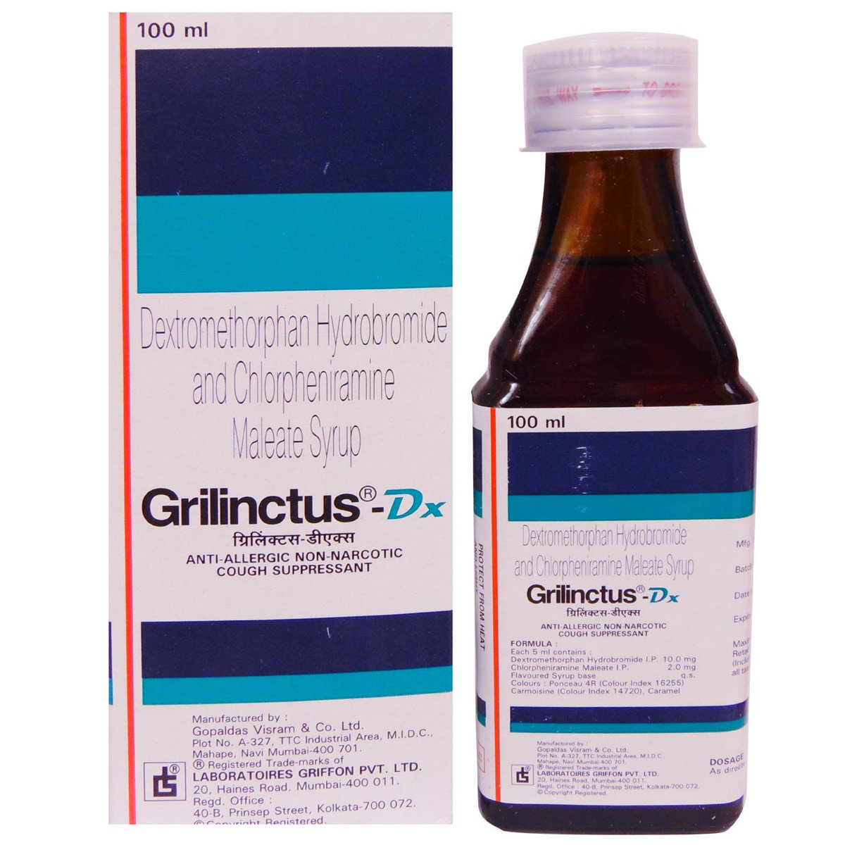 Grilinctus DX Syrup 100 ml, Pack of 1 SYRUP Grilinctus DX Syrup 100 ml, Pack of 1 SYRUP
