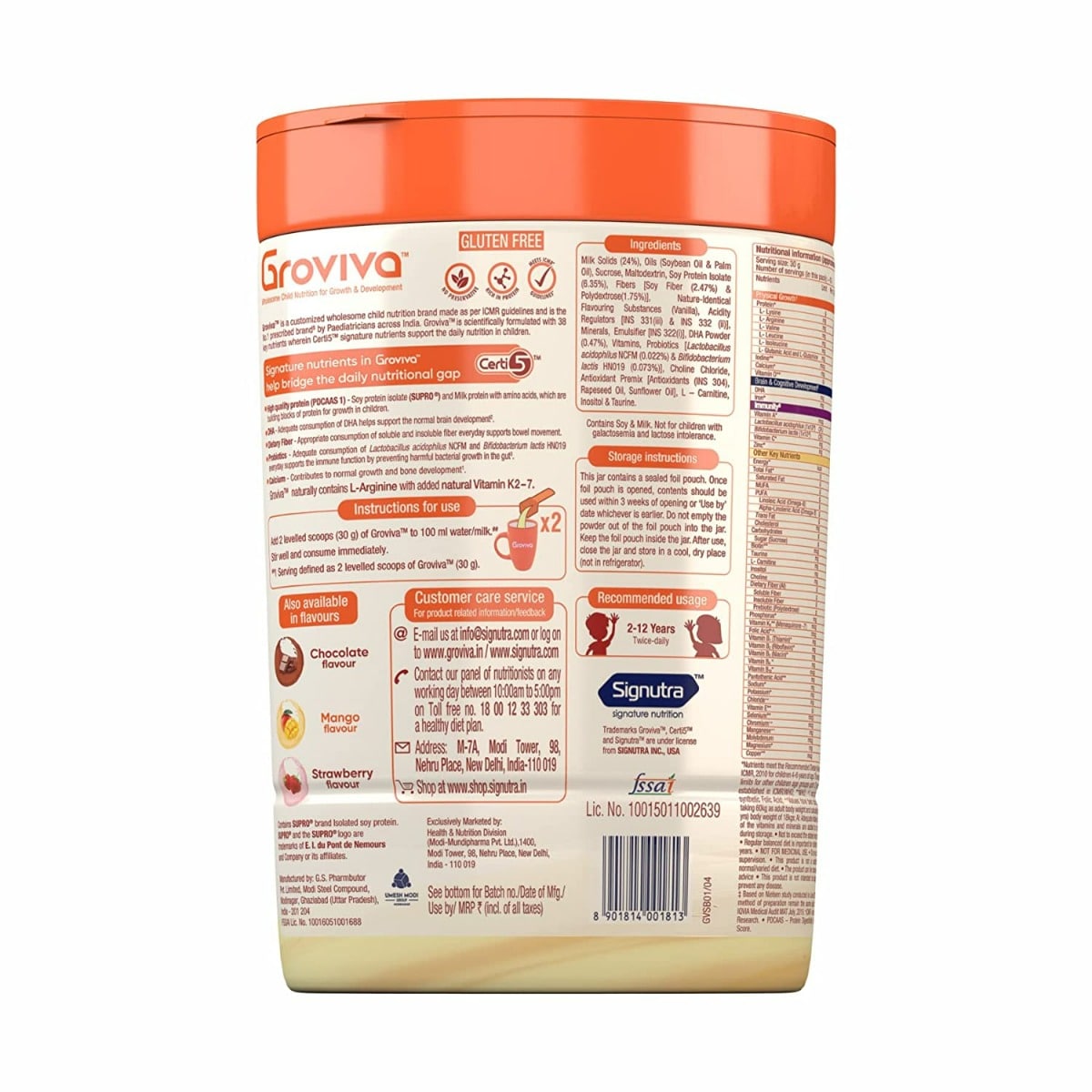 Groviva Vanilla Powder 400 gm, Pack of 1 Groviva Vanilla Powder 400 gm, Pack of 1