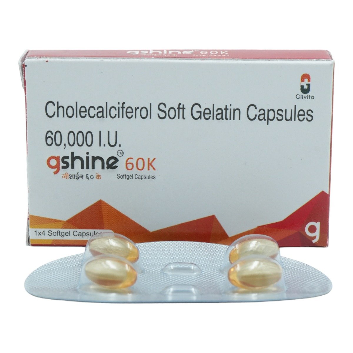 Gshine 60K Soft Gelatin Capsule 4's, Pack of 4 Gshine 60K Soft Gelatin Capsule 4's, Pack of 4