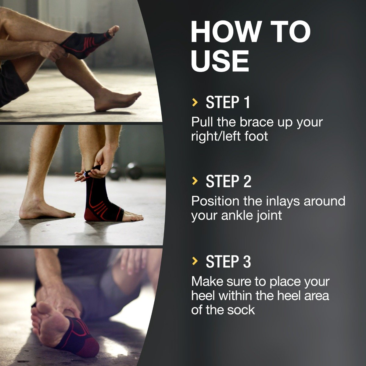 Hansaplast Sport Ankle Brace Medium, 1 Pair, Pack of 1 Hansaplast Sport Ankle Brace Medium, 1 Pair, Pack of 1