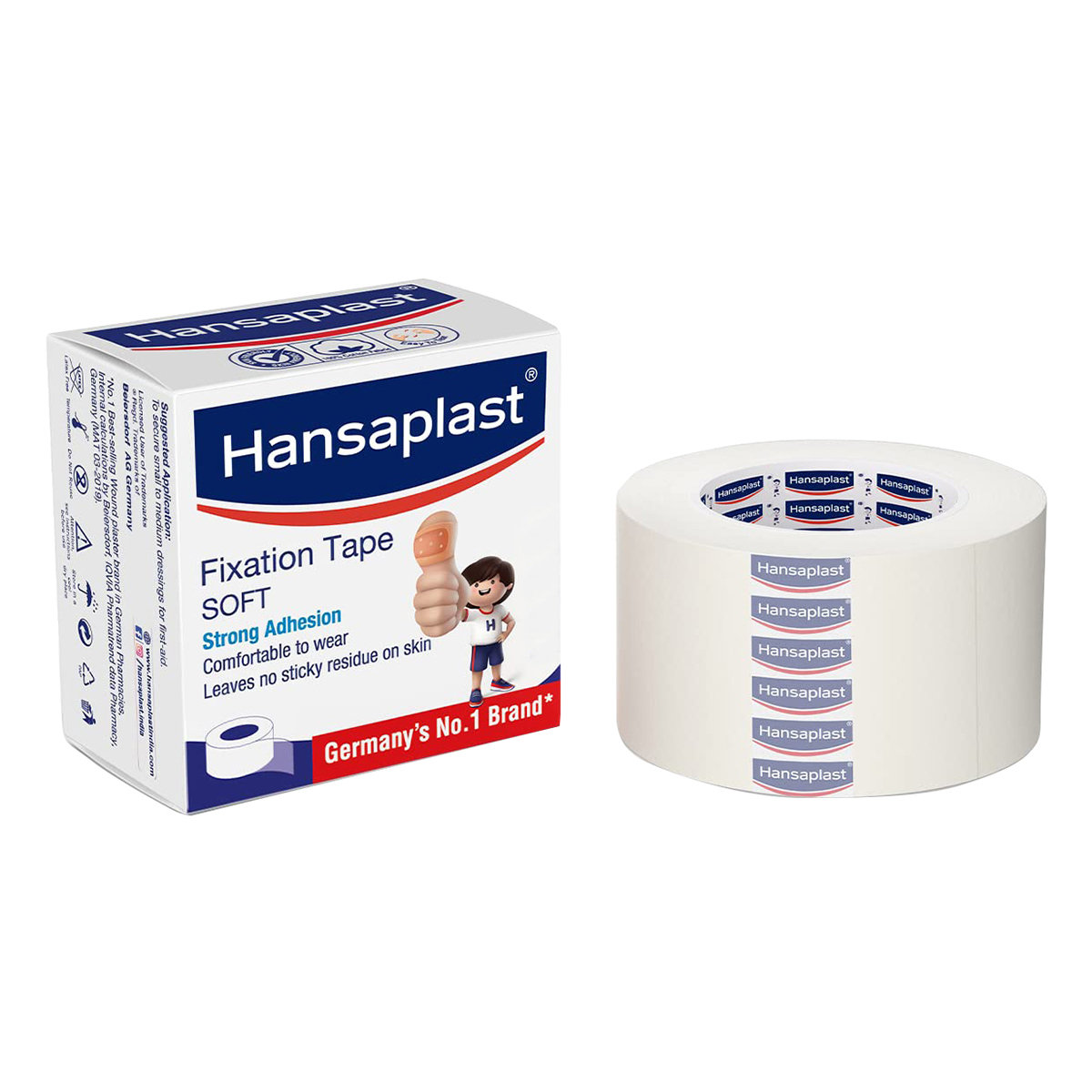 Hansaplast Fixation Soft Tape 2.5 cm x 5 m, 1 Count, Pack of 1 Hansaplast Fixation Soft Tape 2.5 cm x 5 m, 1 Count, Pack of 1
