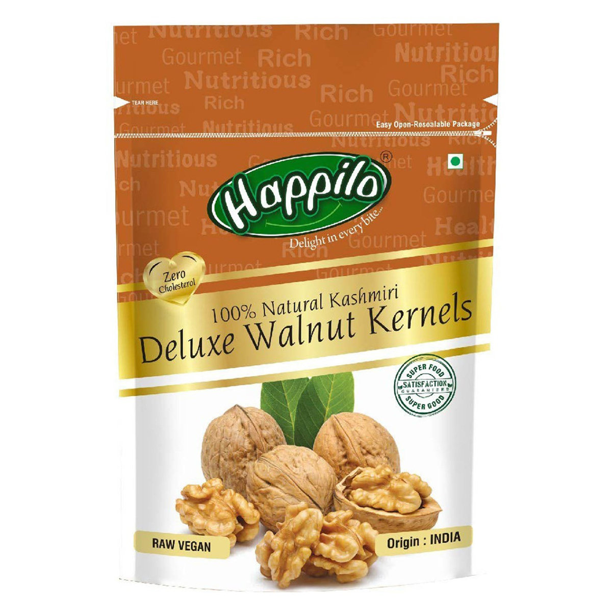Happilo 100% Natural Deluxe Kashmiri Walnut Kernels, 200 gm, Pack of 1 Happilo 100% Natural Deluxe Kashmiri Walnut Kernels, 200 gm, Pack of 1