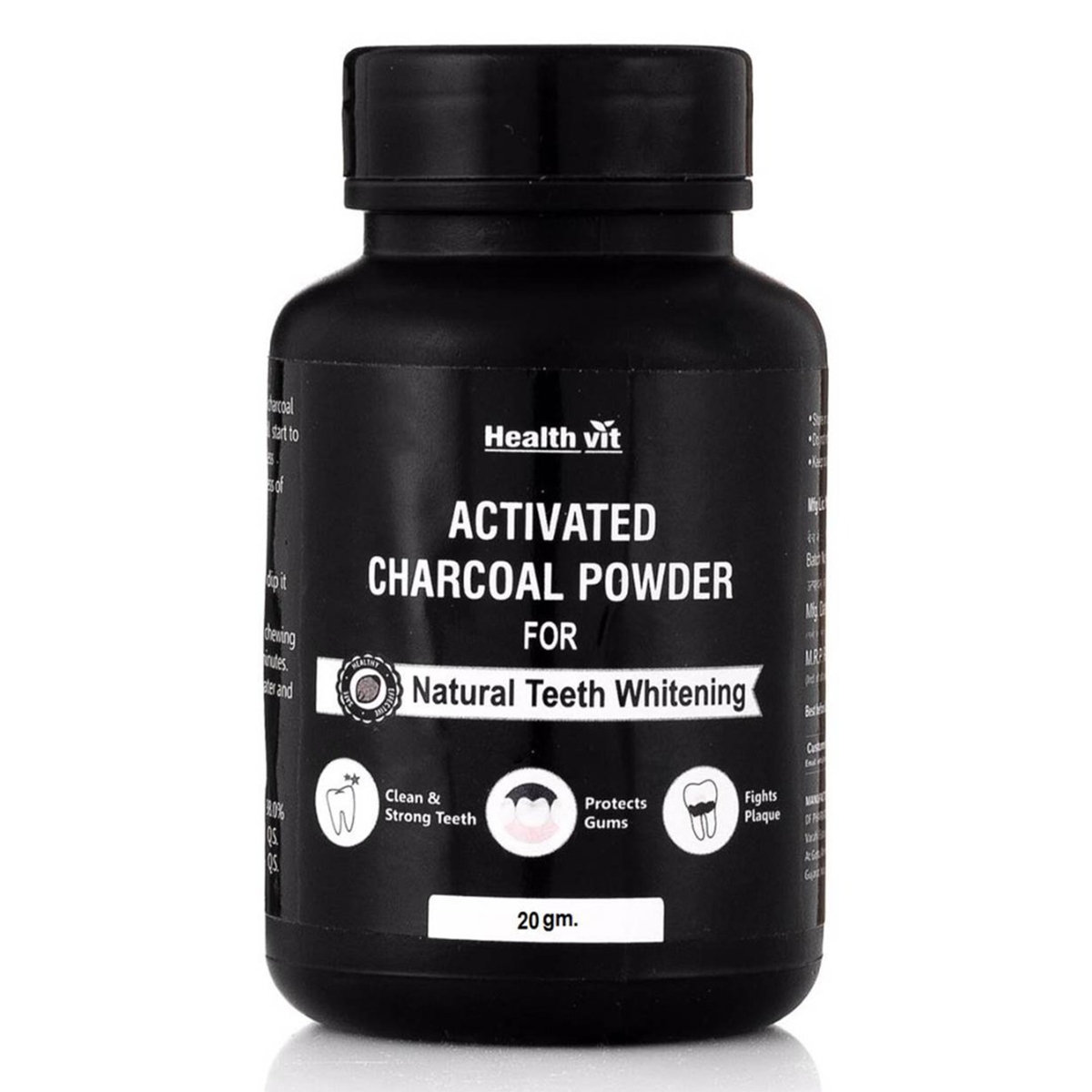 Healthvit Teeth Whitening Charcoal Powder, 20 gm, Pack of 1 Healthvit Teeth Whitening Charcoal Powder, 20 gm, Pack of 1