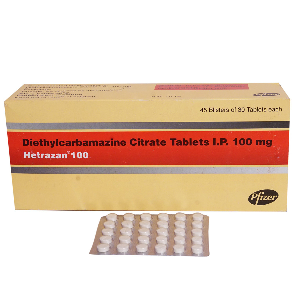 Hetrazan 100 Tablet 30's, Pack of 30 TABLETS Hetrazan 100 Tablet 30's, Pack of 30 TABLETS