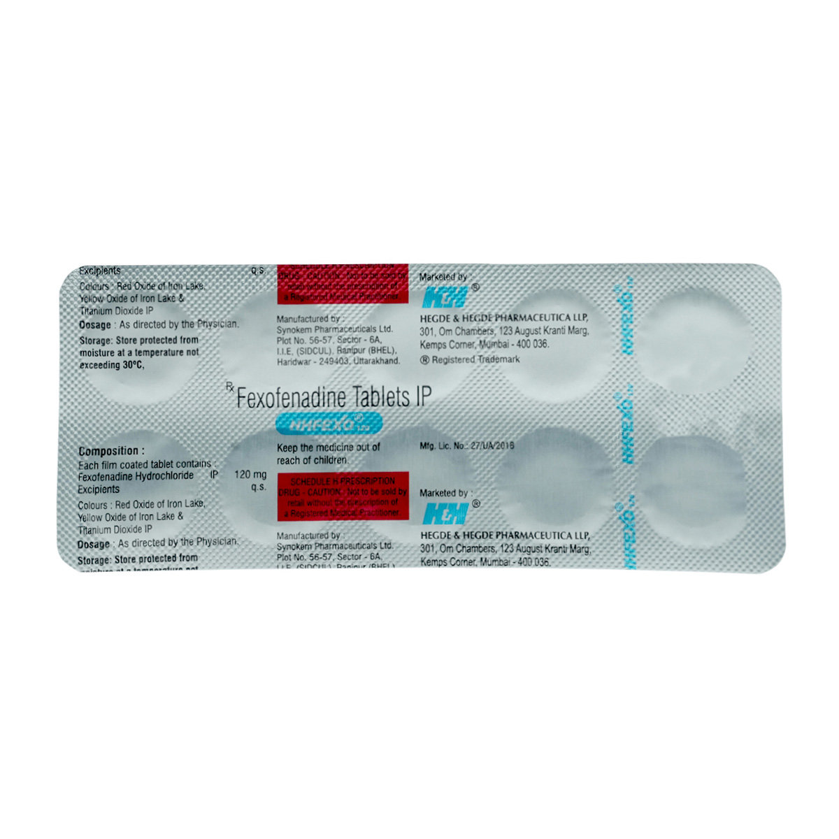 Hhfexo 120 Tablet 10's, Pack of 10 TABLETS Hhfexo 120 Tablet 10's, Pack of 10 TABLETS