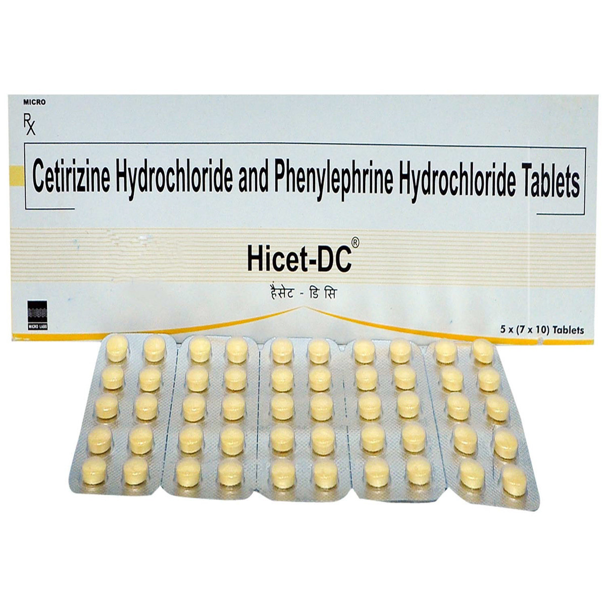 Hicet-DC Tablet 10's, Pack of 10 TABLETS Hicet-DC Tablet 10's, Pack of 10 TABLETS