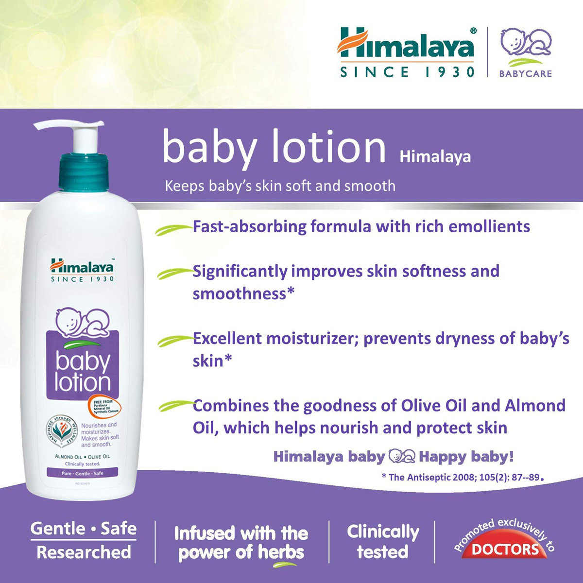 Himalaya Baby Lotion, 100 ml, Pack of 1 Himalaya Baby Lotion, 100 ml, Pack of 1