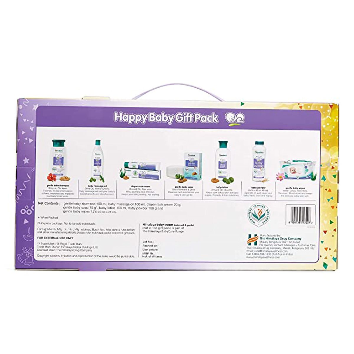 Himalaya Happy Baby Gift Pack, 7 Gift Items, Pack of 1 Himalaya Happy Baby Gift Pack, 7 Gift Items, Pack of 1