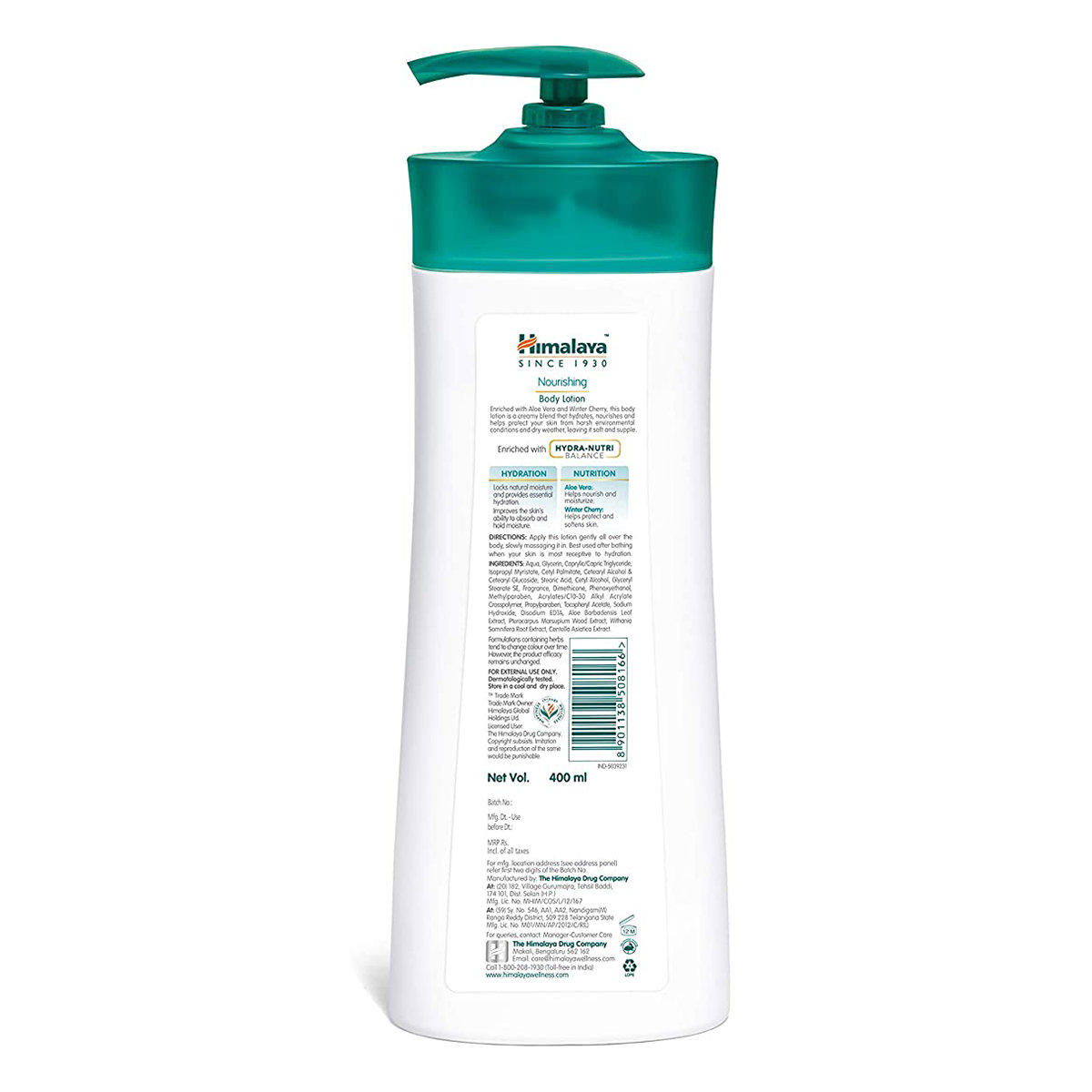 Himalaya Nourishing Body Lotion 400 ml | With Winter Cherry & Aloe Vera | Enriched With Hydra Nutra Blanace | Nourishes & Protects Dry Skin | Non Greasy Lotion, Pack of 1 Himalaya Nourishing Body Lotion 400 ml | With Winter Cherry & Aloe Vera | Enriched With Hydra Nutra Blanace | Nourishes & Protects Dry Skin | Non Greasy Lotion, Pack of 1