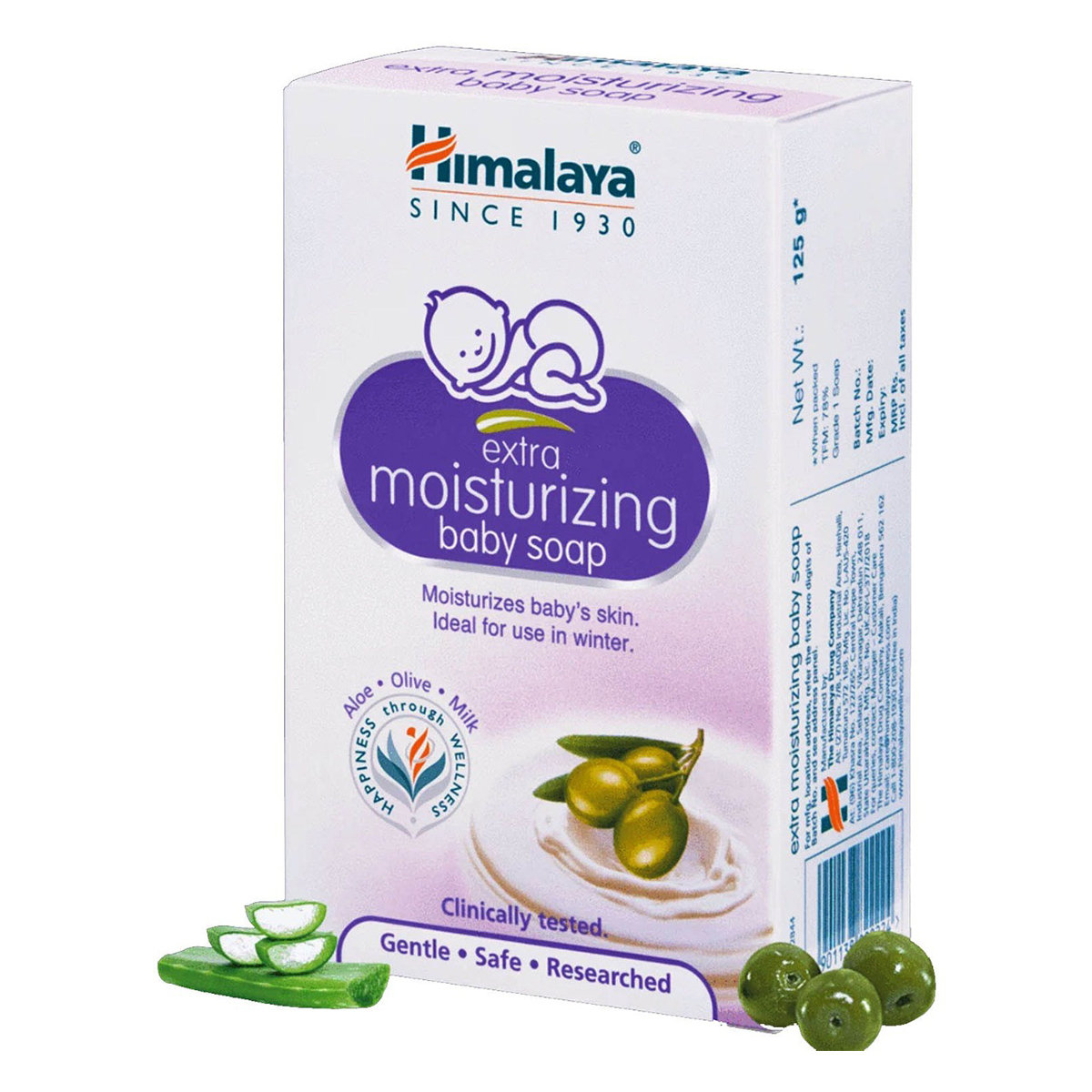 Himalaya Extra Moisturizing Baby Soap, 125 gm, Pack of 1 Himalaya Extra Moisturizing Baby Soap, 125 gm, Pack of 1
