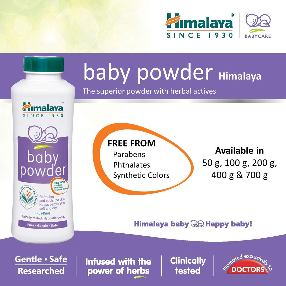 Himalaya Baby Powder, 400 gm, Pack of 1 Himalaya Baby Powder, 400 gm, Pack of 1