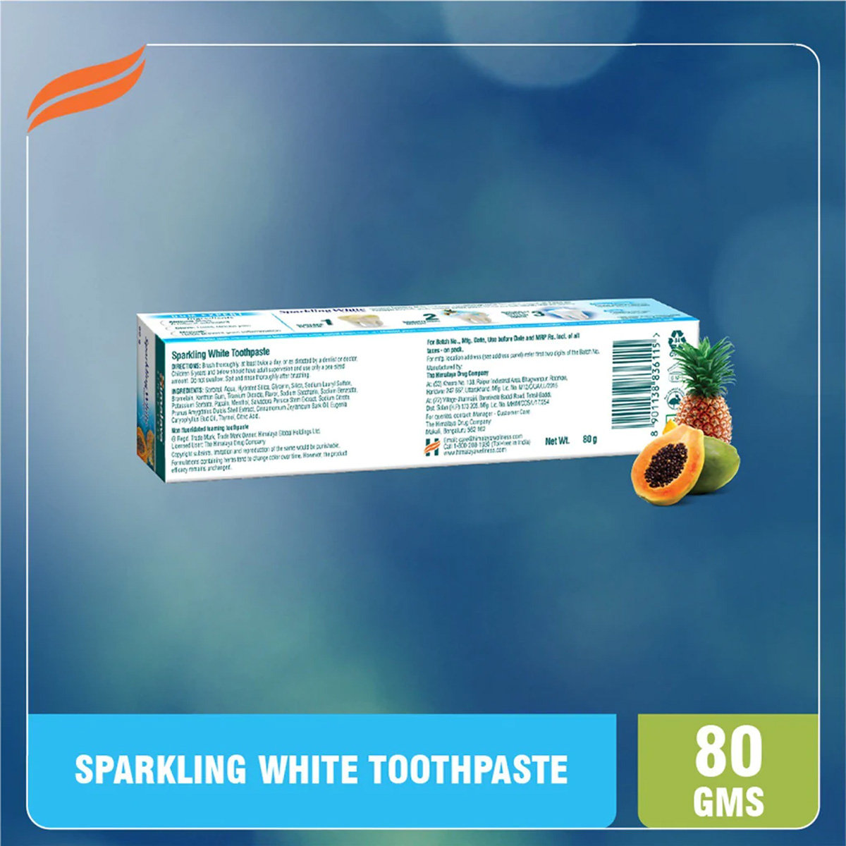 Himalaya Sparkling White Toothpaste, 80 gm, Pack of 1 Himalaya Sparkling White Toothpaste, 80 gm, Pack of 1