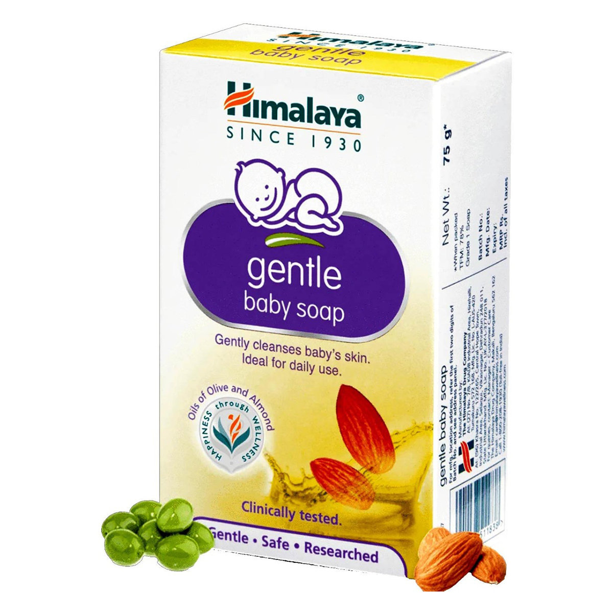 Himalaya Gentle Baby Soap, 75 gm, Pack of 1 Himalaya Gentle Baby Soap, 75 gm, Pack of 1
