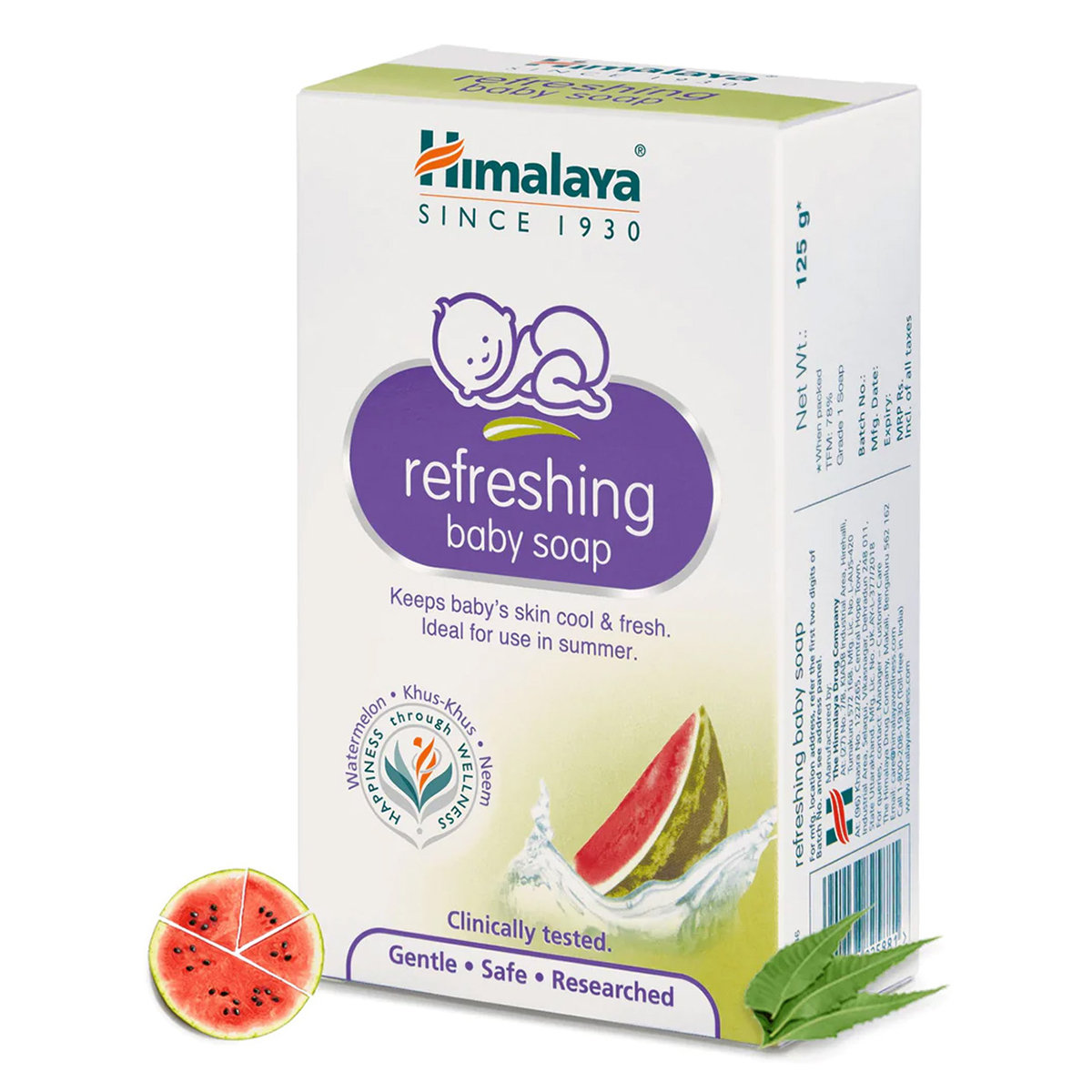 Himalaya Refreshing Baby Soap, 125 gm, Pack of 1 Himalaya Refreshing Baby Soap, 125 gm, Pack of 1