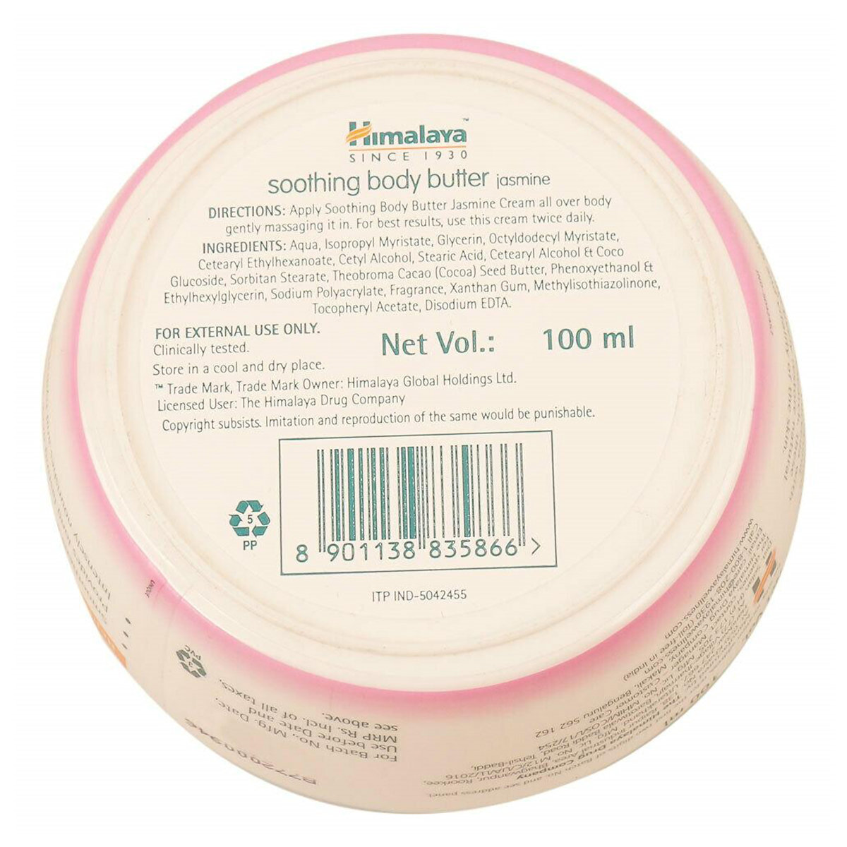 Himalaya Jasmine Soothing Body Butter Cream 100 ml | Rich Cocoa Butter | Long Lasting Moisturization | Intensive Nourishment | With Rejuvenating Fragrance Of Jasmine | For Extra Dry Skin, Pack of 1 Himalaya Jasmine Soothing Body Butter Cream 100 ml | Rich Cocoa Butter | Long Lasting Moisturization | Intensive Nourishment | With Rejuvenating Fragrance Of Jasmine | For Extra Dry Skin, Pack of 1