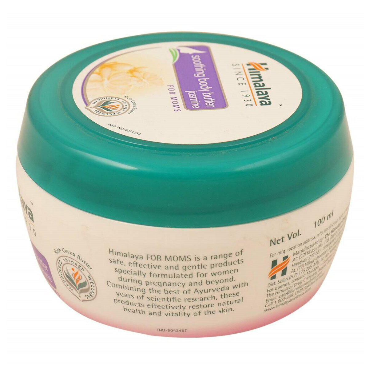 Himalaya Jasmine Soothing Body Butter Cream 100 ml | Rich Cocoa Butter | Long Lasting Moisturization | Intensive Nourishment | With Rejuvenating Fragrance Of Jasmine | For Extra Dry Skin, Pack of 1 Himalaya Jasmine Soothing Body Butter Cream 100 ml | Rich Cocoa Butter | Long Lasting Moisturization | Intensive Nourishment | With Rejuvenating Fragrance Of Jasmine | For Extra Dry Skin, Pack of 1