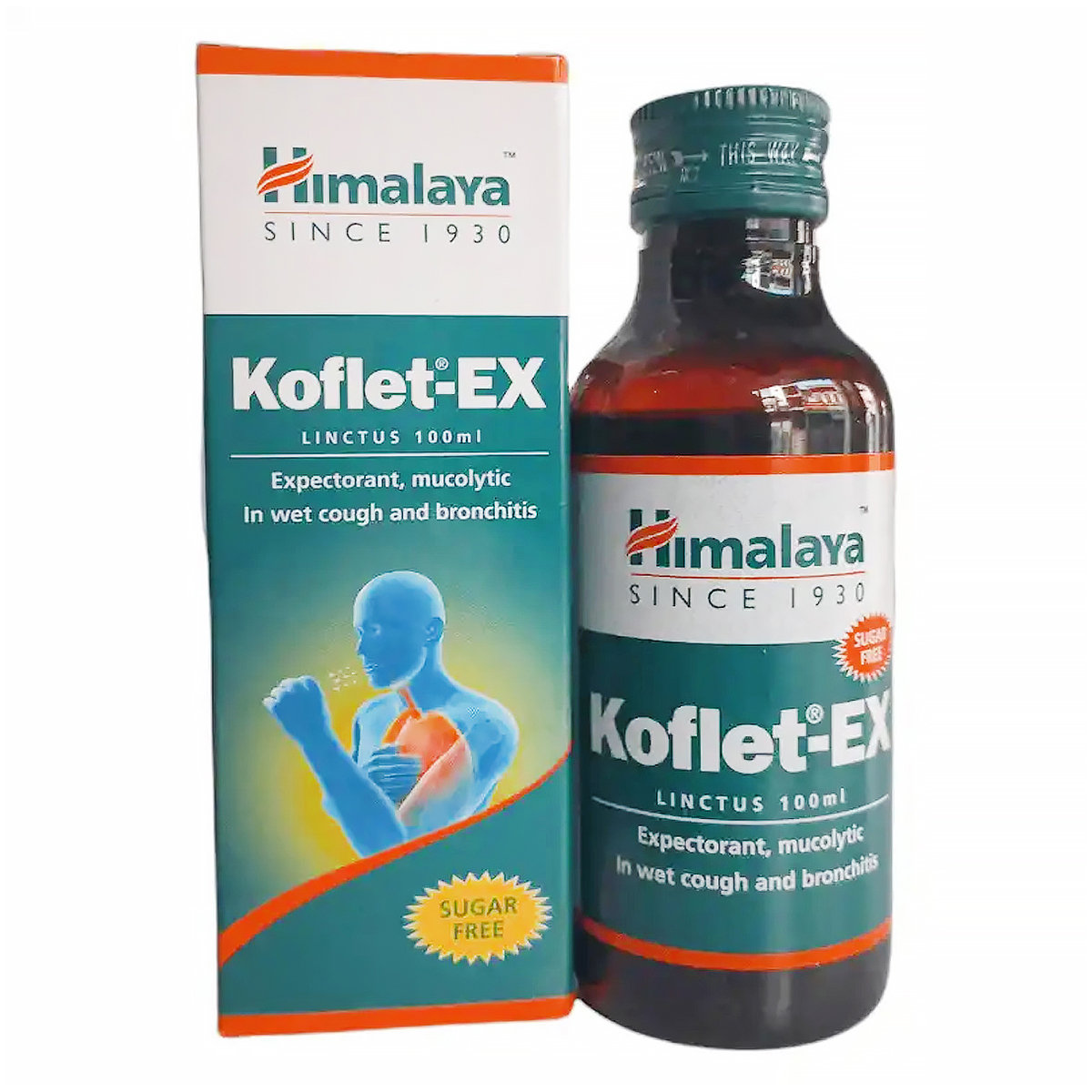 Himalaya Koflet-EX Sugar Free Linctus syrup, 100 ml, Pack of 1 Himalaya Koflet-EX Sugar Free Linctus syrup, 100 ml, Pack of 1
