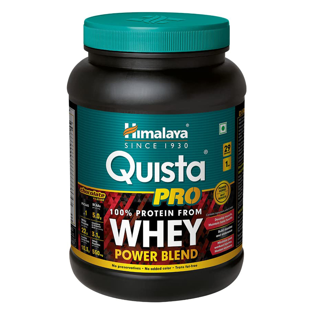 Himalaya Quista Pro 100% Whey Protein Chocolate Flavour Powder, 1 kg, Pack of 1 Himalaya Quista Pro 100% Whey Protein Chocolate Flavour Powder, 1 kg, Pack of 1