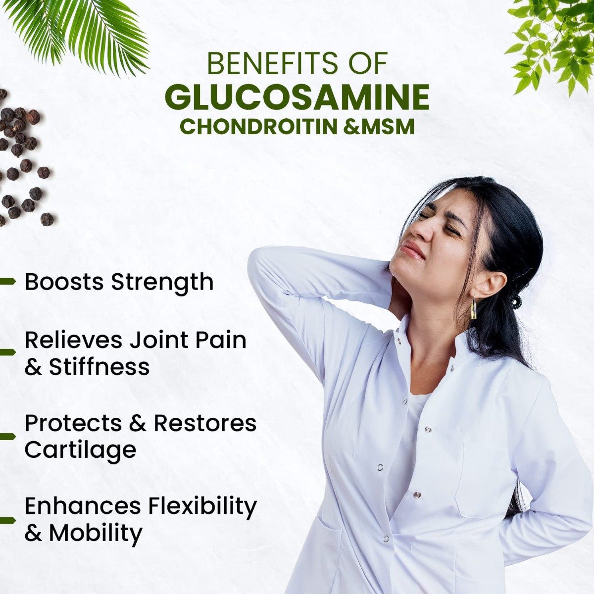 Vlado's Himalayan Organics Glucosamine Chondroitin & MSM, 120 Tablets, Pack of 1 Vlado's Himalayan Organics Glucosamine Chondroitin & MSM, 120 Tablets, Pack of 1