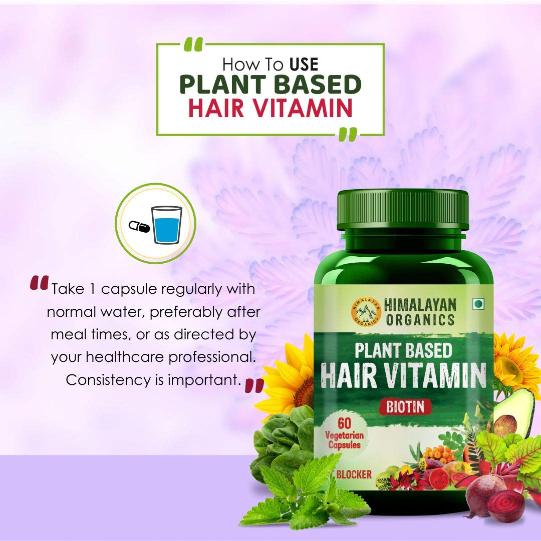 Vlado's Himalayan Organics Plant Based Hair Vitamin Biotin, 60 Capsules, Pack of 1 Vlado's Himalayan Organics Plant Based Hair Vitamin Biotin, 60 Capsules, Pack of 1