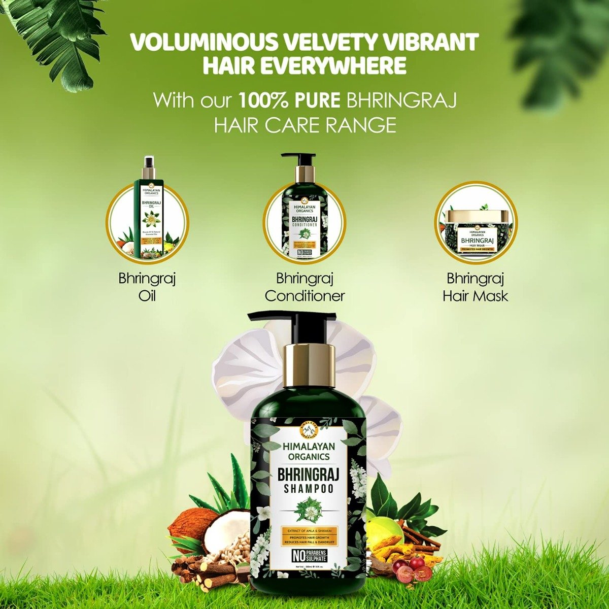 Himalayan Organics Bhringraj Shampoo, 300 ml, Pack of 1 Himalayan Organics Bhringraj Shampoo, 300 ml, Pack of 1