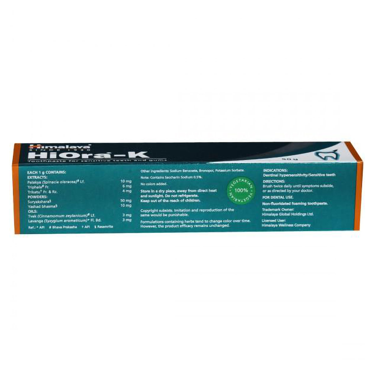 Himalaya Hiora-K Toothpaste, 50 gm, Pack of 1 Himalaya Hiora-K Toothpaste, 50 gm, Pack of 1