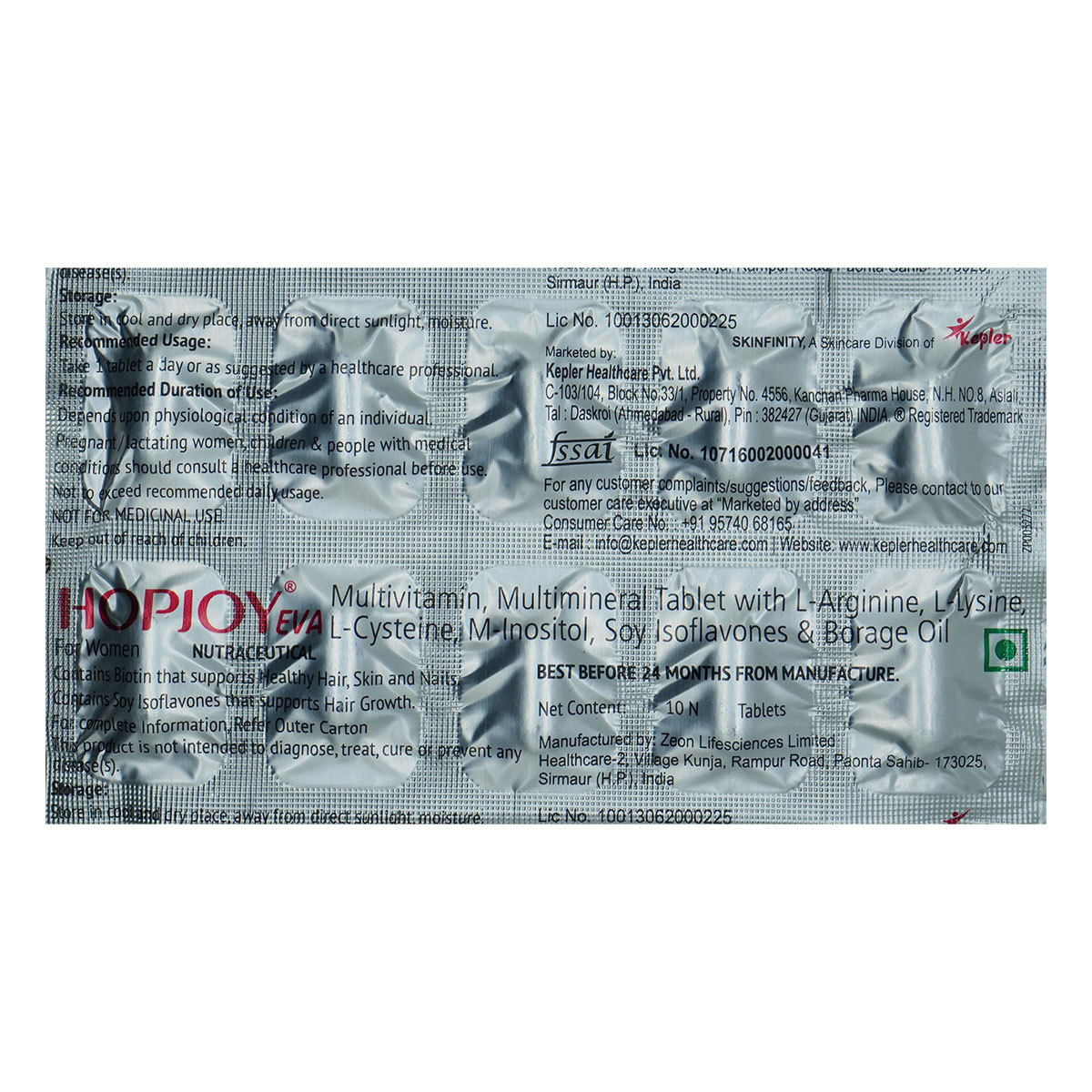 Hopjoy Eva Tablet 10's, Pack of 10 Hopjoy Eva Tablet 10's, Pack of 10