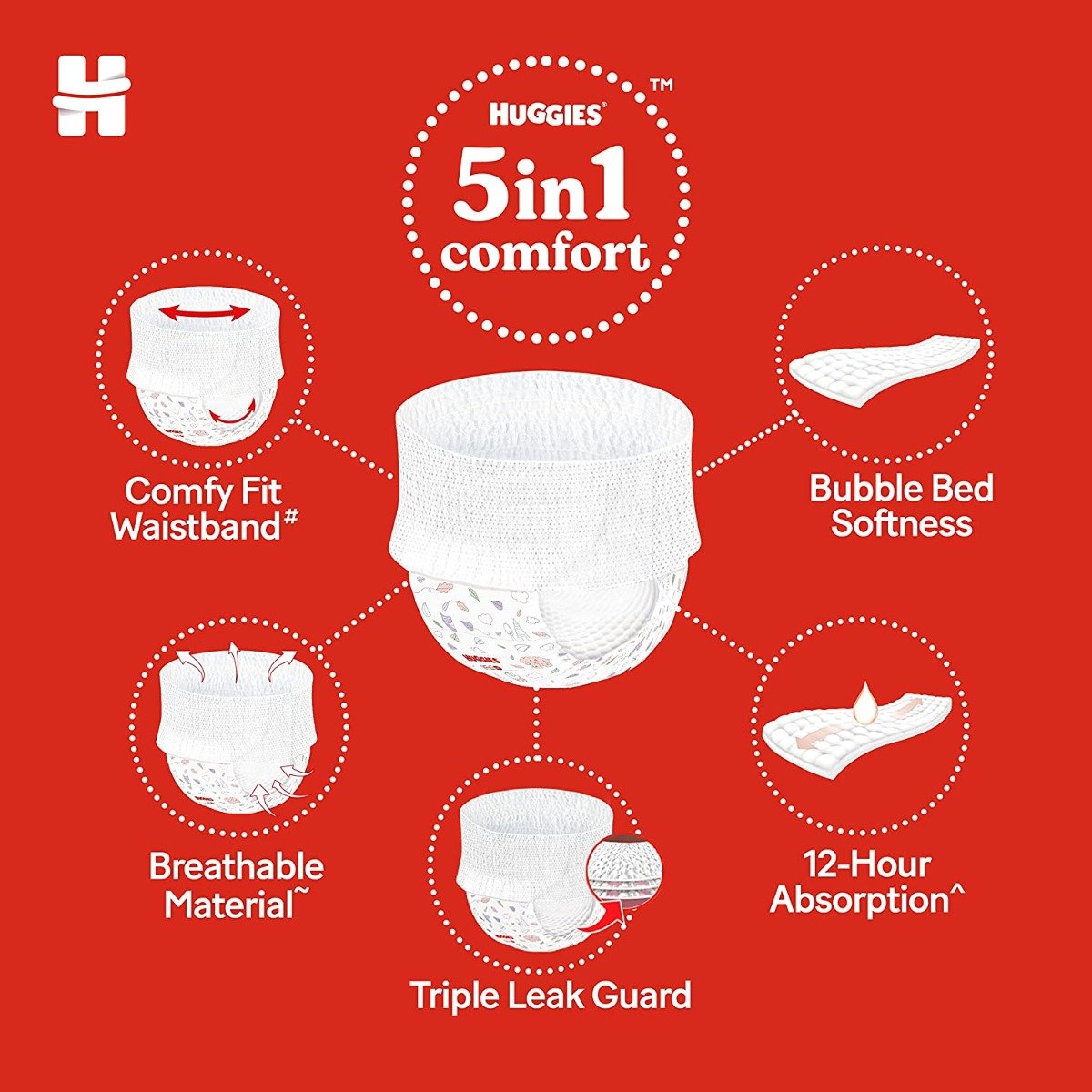 Huggies Complete Comfort Wonder Baby Diaper Pants Small, 42 Count, Pack of 1 Huggies Complete Comfort Wonder Baby Diaper Pants Small, 42 Count, Pack of 1