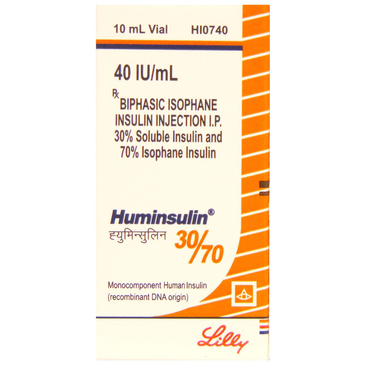 Huminsulin 30/70 Injection 40 IU/ml, Pack of 1 Injection Huminsulin 30/70 Injection 40 IU/ml, Pack of 1 Injection