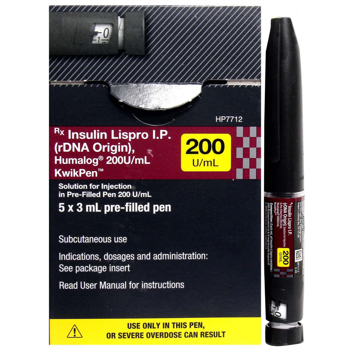 Humalog 200 IU/ml Kwikpen 3ml, Pack of 1 Injection Humalog 200 IU/ml Kwikpen 3ml, Pack of 1 Injection