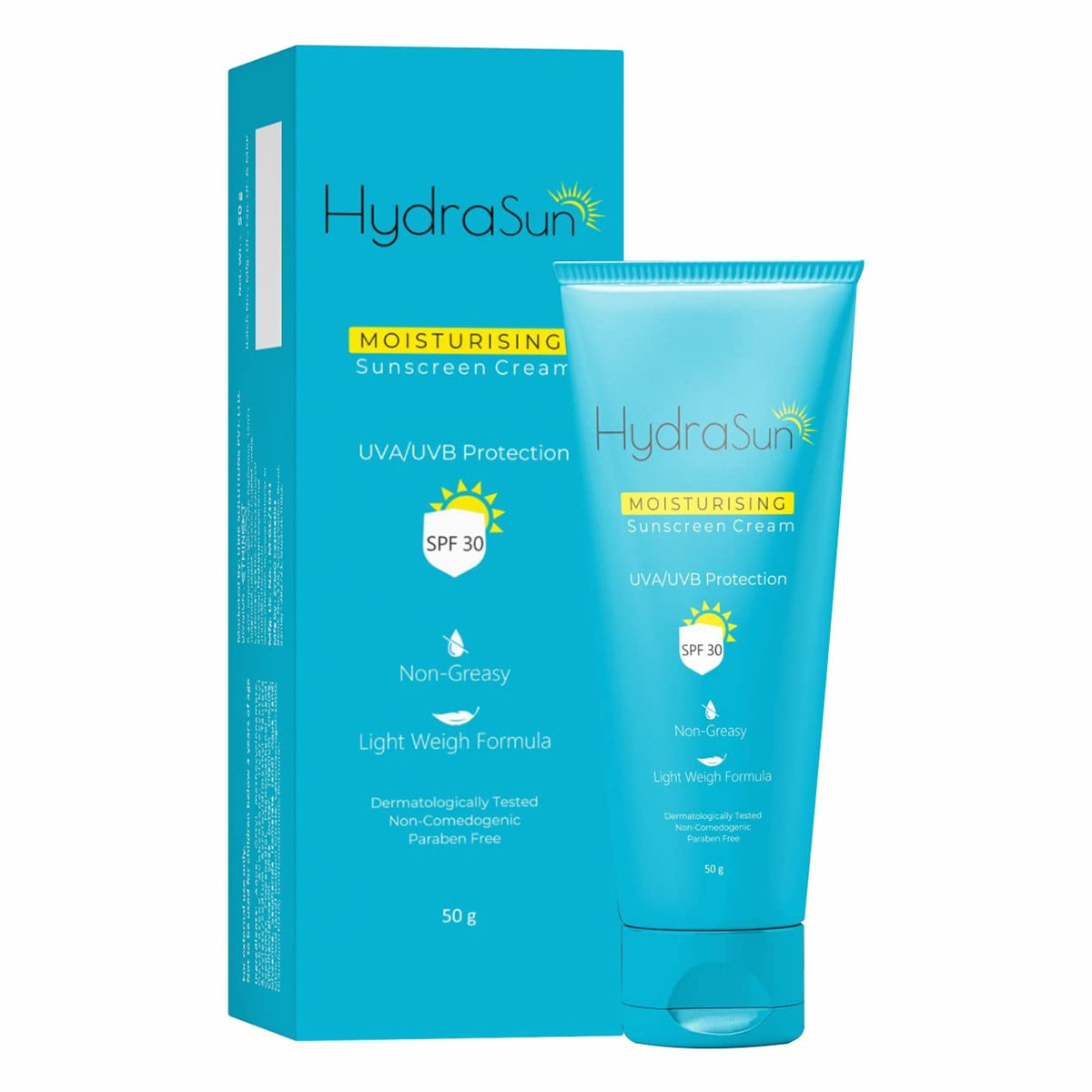 Hydrasun Spf 30 Moisturising Sunscreen Cream 50 gm, Pack of 1 Hydrasun Spf 30 Moisturising Sunscreen Cream 50 gm, Pack of 1