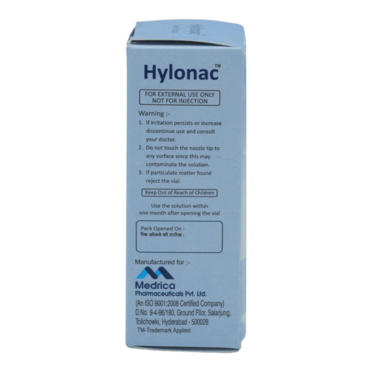 Hylonac Eye Drops 5 ml, Pack of 1 Eye Drops Hylonac Eye Drops 5 ml, Pack of 1 Eye Drops