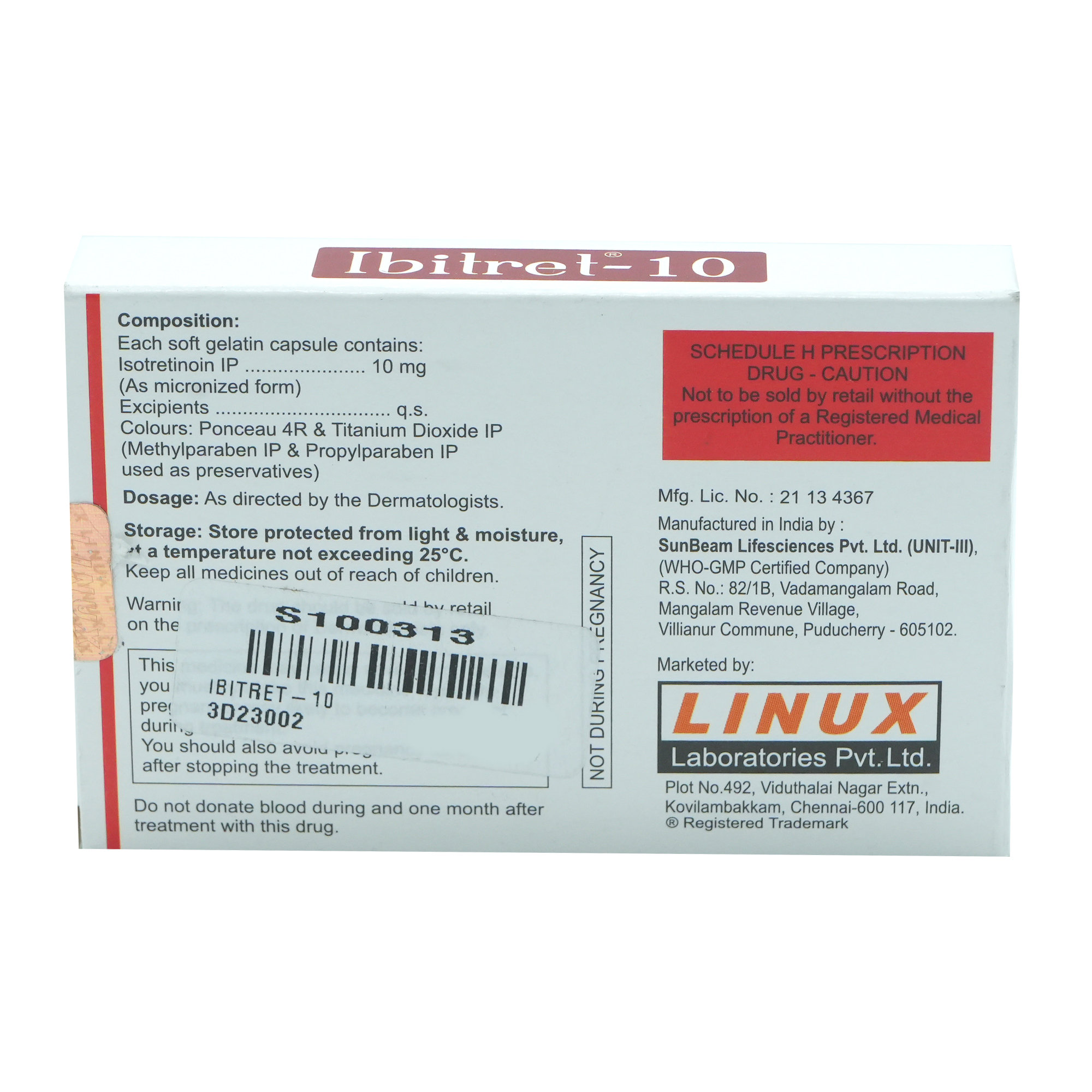 Ibitret-10 Capsule 10's, Pack of 10 CapsuleS Ibitret-10 Capsule 10's, Pack of 10 CapsuleS