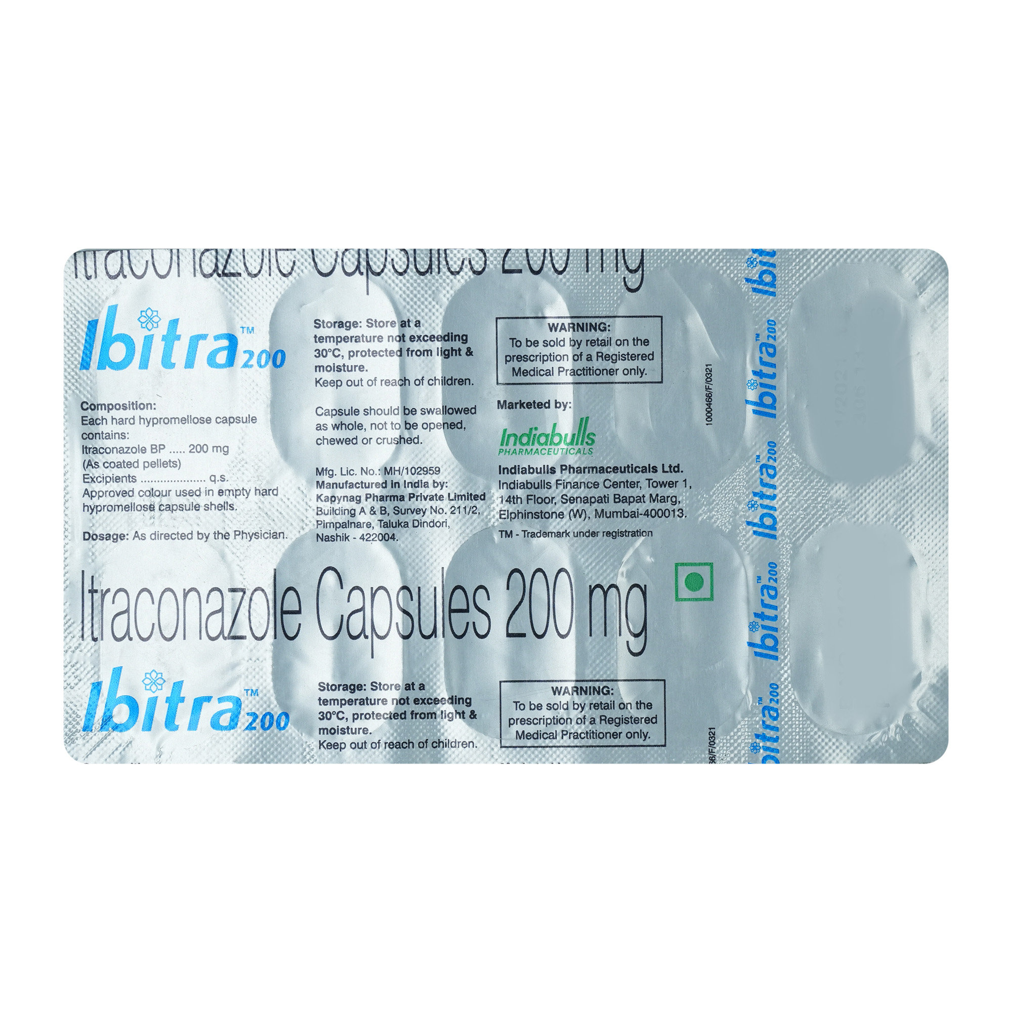 Ibitra 200 Capsule 10's, Pack of 10 CAPSULES Ibitra 200 Capsule 10's, Pack of 10 CAPSULES