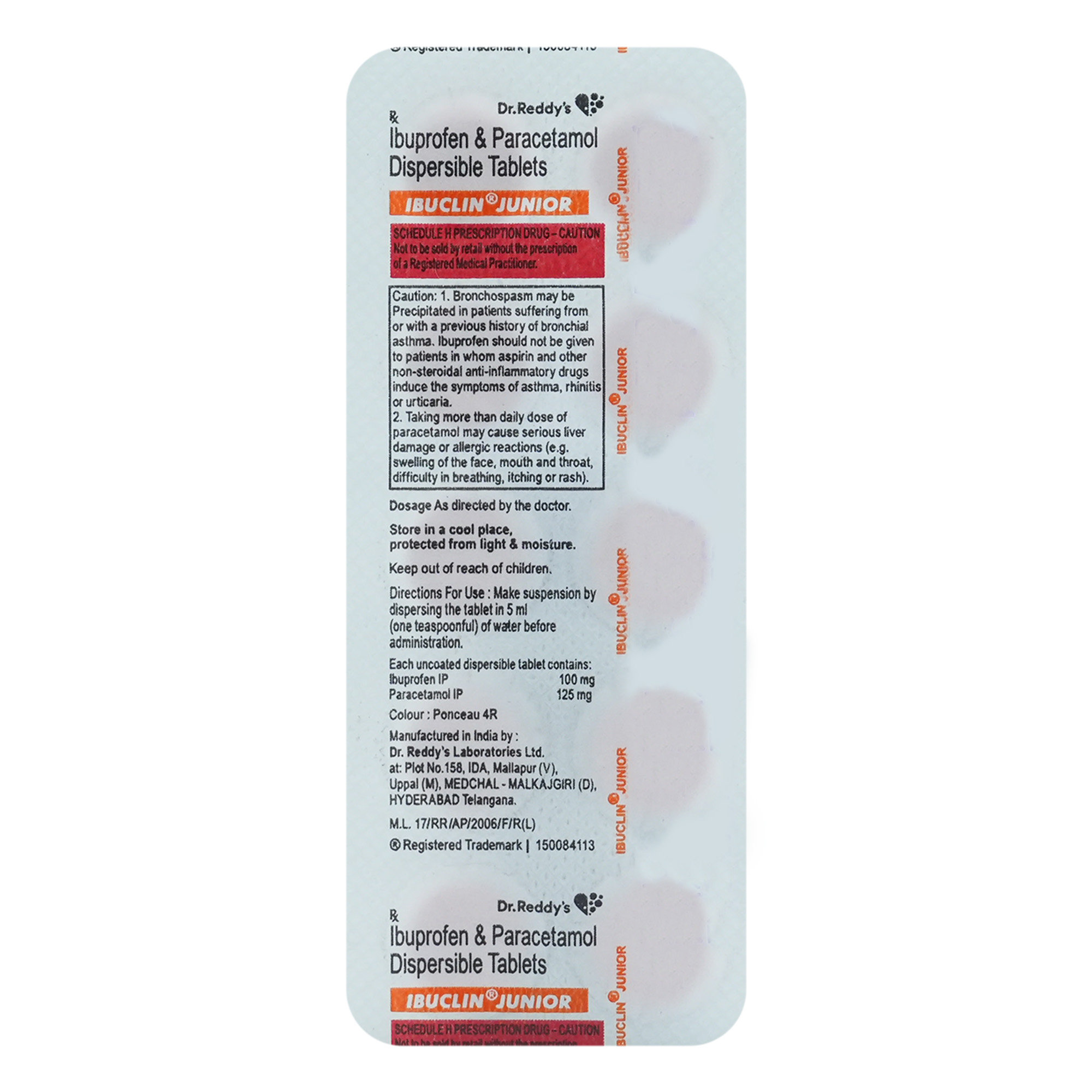 Ibuclin Junior Tablet 10's, Pack of 10 TabletS Ibuclin Junior Tablet 10's, Pack of 10 TabletS
