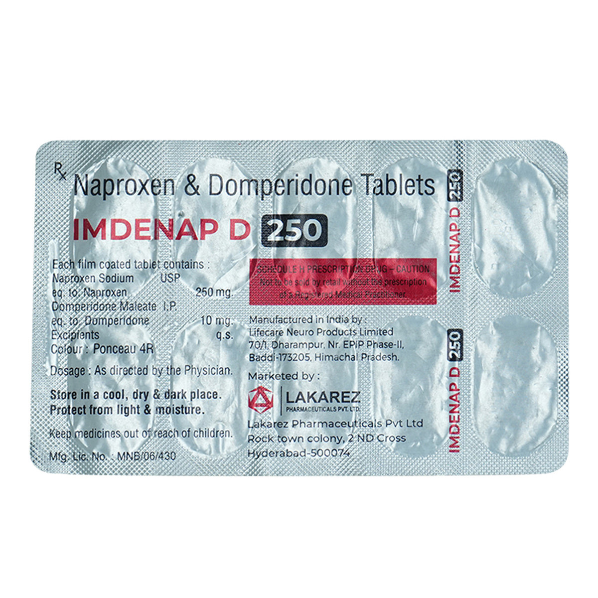 Imdenap D 250 Tablet 10's, Pack of 10 TabletS Imdenap D 250 Tablet 10's, Pack of 10 TabletS