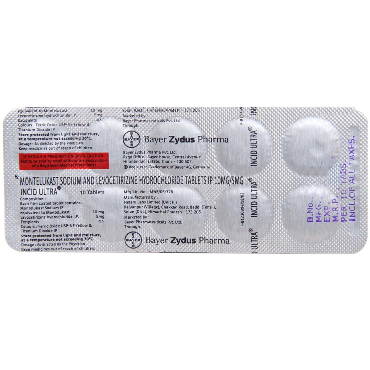 Incid Ultra Tablet 10's, Pack of 10 TABLETS Incid Ultra Tablet 10's, Pack of 10 TABLETS