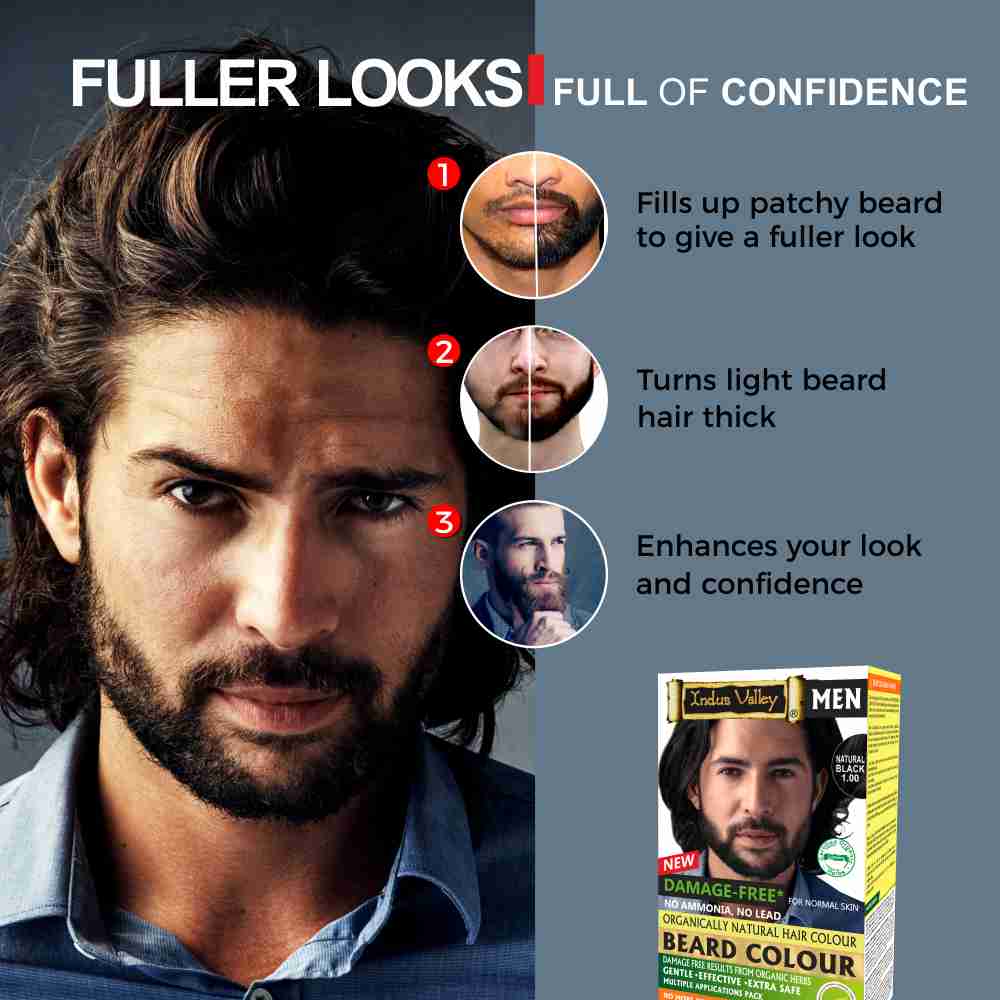 Indus Valley Men Organically Natural Gel Natural Black 1.0 Hair Color, 78 ml, Pack of 1 Indus Valley Men Organically Natural Gel Natural Black 1.0 Hair Color, 78 ml, Pack of 1