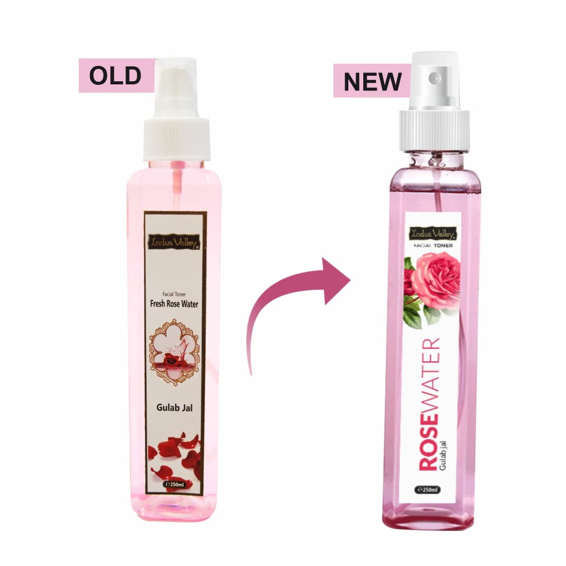 Indus Valley Rose Water 250 ml | Facial Toner | Cleanses Oil & Dirt | Hydrates, Refreshes & Brightens Skin, Pack of 1 Indus Valley Rose Water 250 ml | Facial Toner | Cleanses Oil & Dirt | Hydrates, Refreshes & Brightens Skin, Pack of 1