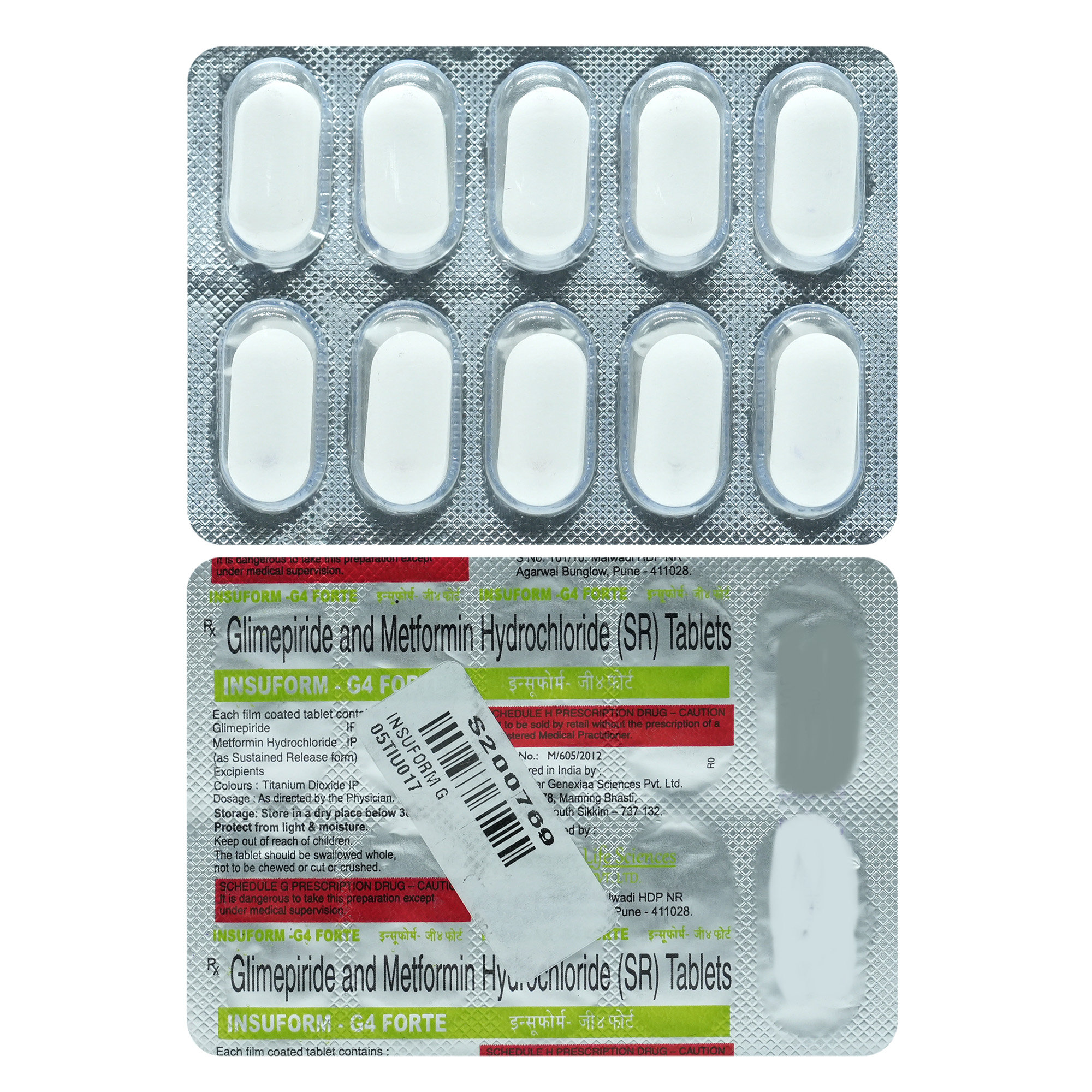 Insuform G4 Forte Tablet 10's, Pack of 10 TABLETS Insuform G4 Forte Tablet 10's, Pack of 10 TABLETS