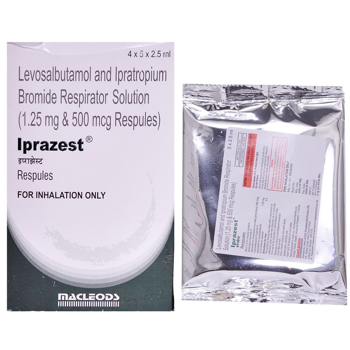 Iprazest Respules 5X2.5 ml, Pack of 5 RESPULESS Iprazest Respules 5X2.5 ml, Pack of 5 RESPULESS