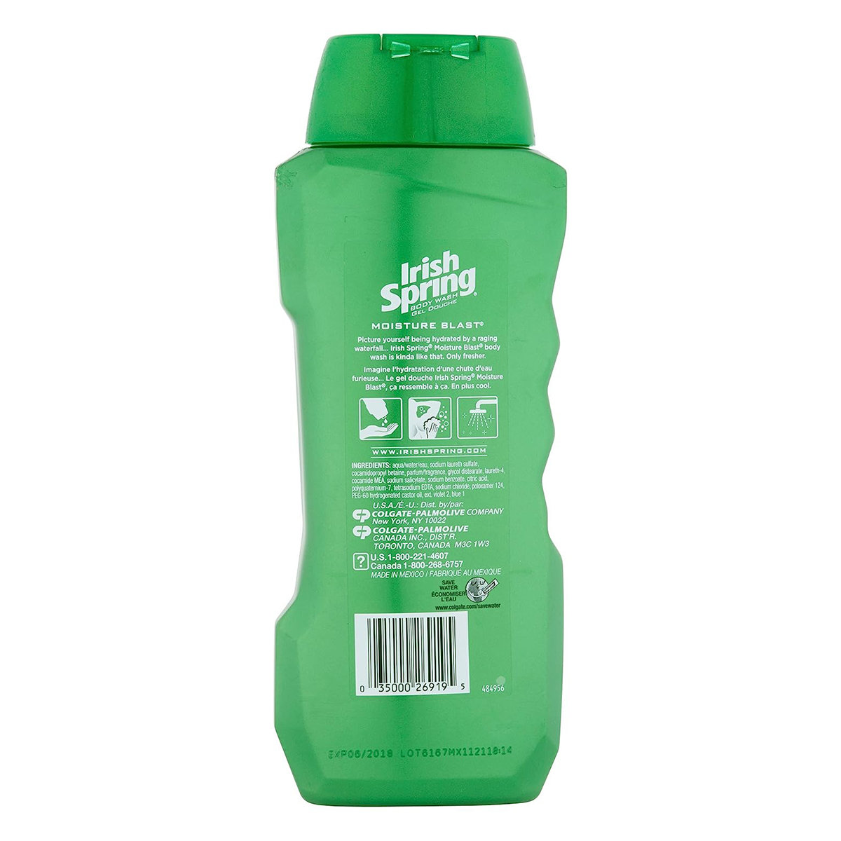 Irish Spring Moisture Blast Body Wash 532 ml | Moisturises Skin | With Odor Neutrilizer | Keep Skin Fresh For 24 Hrs, Pack of 1 Irish Spring Moisture Blast Body Wash 532 ml | Moisturises Skin | With Odor Neutrilizer | Keep Skin Fresh For 24 Hrs, Pack of 1