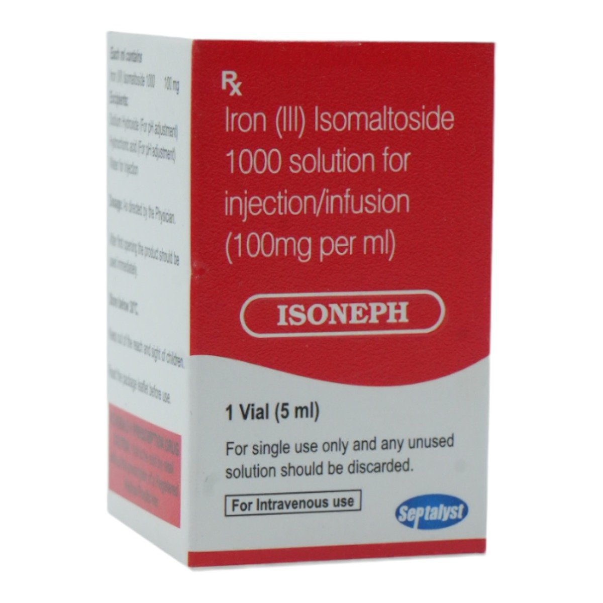 Isoneph 100 mg Injection 5 ml, Pack of 1 INJECTION Isoneph 100 mg Injection 5 ml, Pack of 1 INJECTION