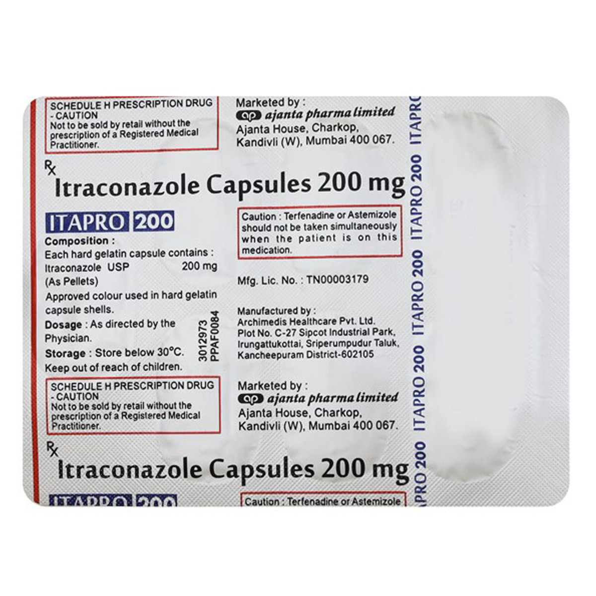 Itapro 200 Capsule 7's, Pack of 7 CapsuleS Itapro 200 Capsule 7's, Pack of 7 CapsuleS