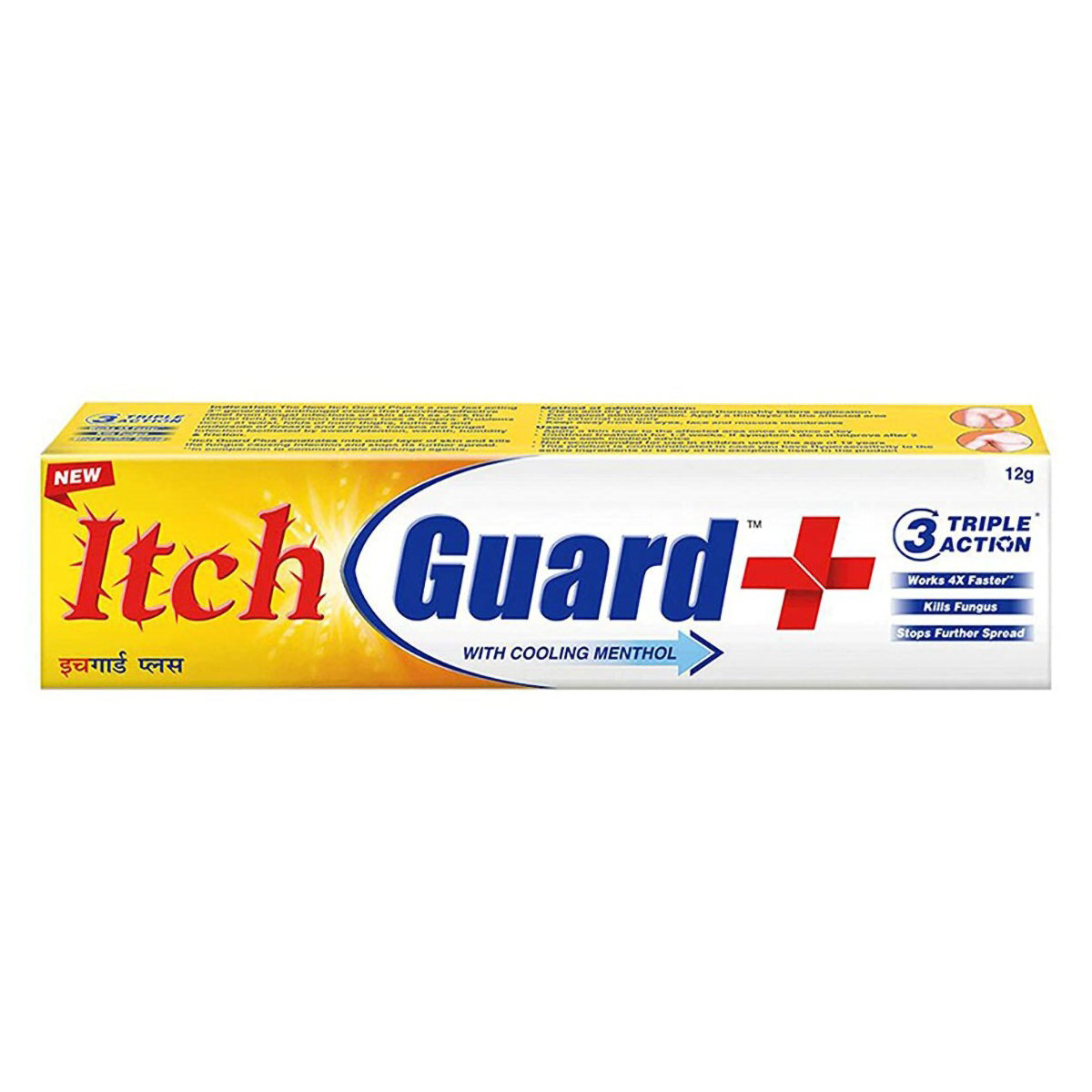 Itch Guard+ Cream 12 gm | Terbinafine With Cooling Menthol | With 3 Triple Action | Kills Fungus & Stop Its Further Spread, Pack of 1 Itch Guard+ Cream 12 gm | Terbinafine With Cooling Menthol | With 3 Triple Action | Kills Fungus & Stop Its Further Spread, Pack of 1