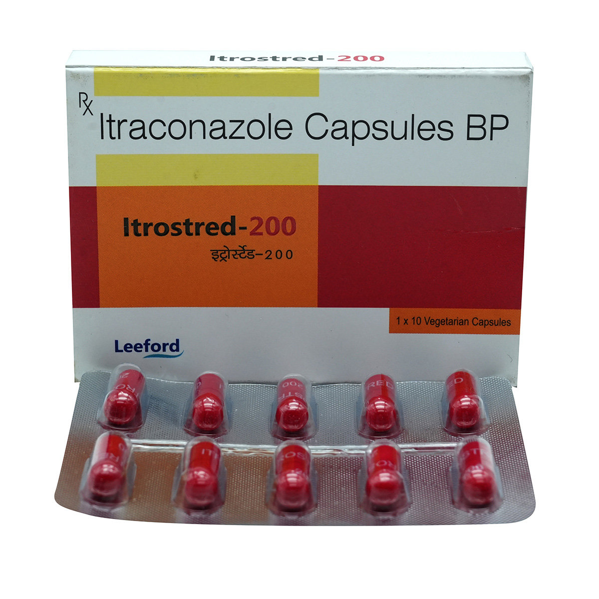 Itrostred-200 Capsule 10's, Pack of 10 CAPSULES Itrostred-200 Capsule 10's, Pack of 10 CAPSULES