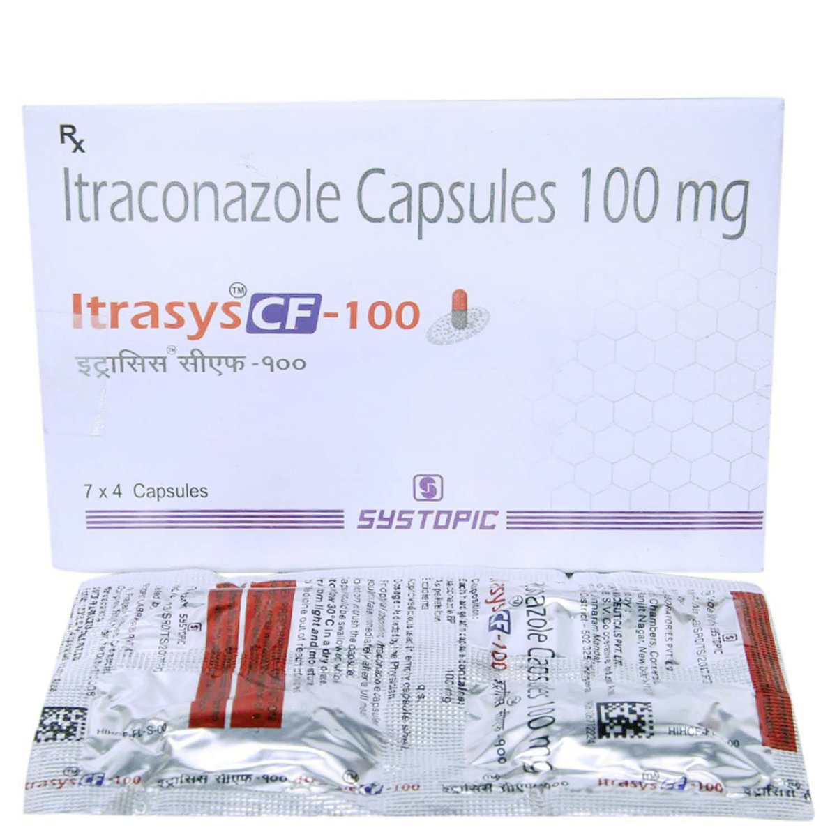 Itrasys CF 100 Capsule 4's, Pack of 4 CAPSULES Itrasys CF 100 Capsule 4's, Pack of 4 CAPSULES