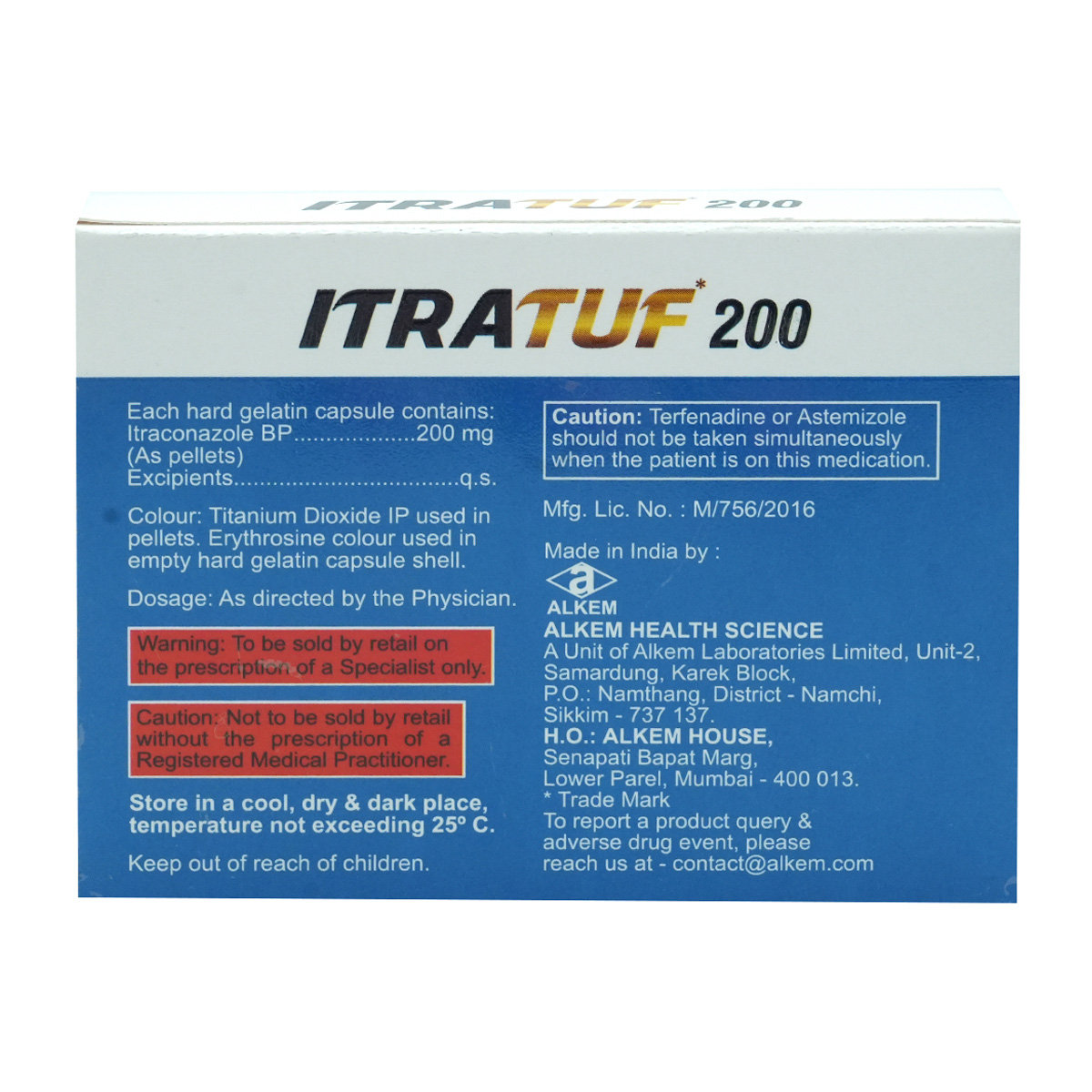 Itratuf 200 Capsules 15's, Pack of 15 CapsuleS Itratuf 200 Capsules 15's, Pack of 15 CapsuleS